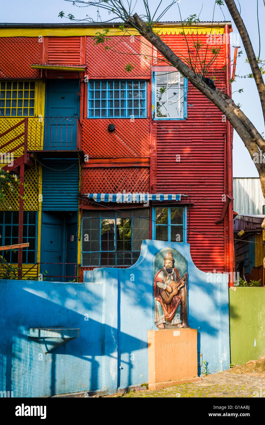 Brightly painted houses in Caminito, La Boca, Buenos Aires, Argentina
