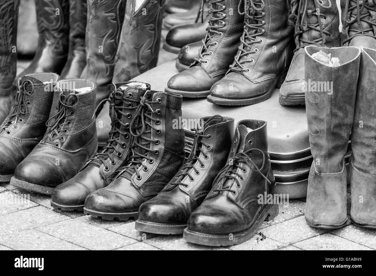 Boots Black and White Stock Photos & Images Alamy