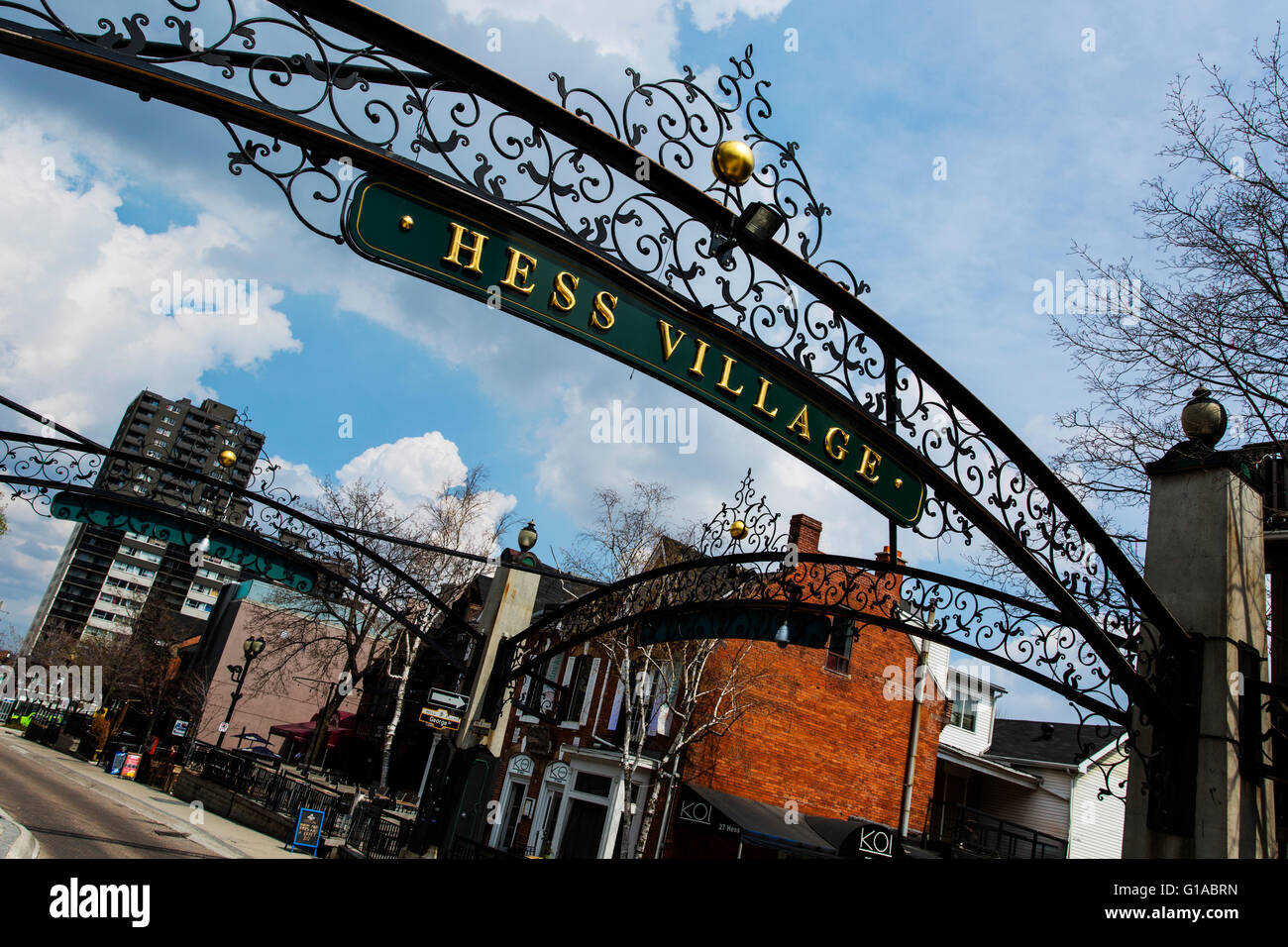 Hess Village Hamilton Ontario Canada Stock Photo Alamy