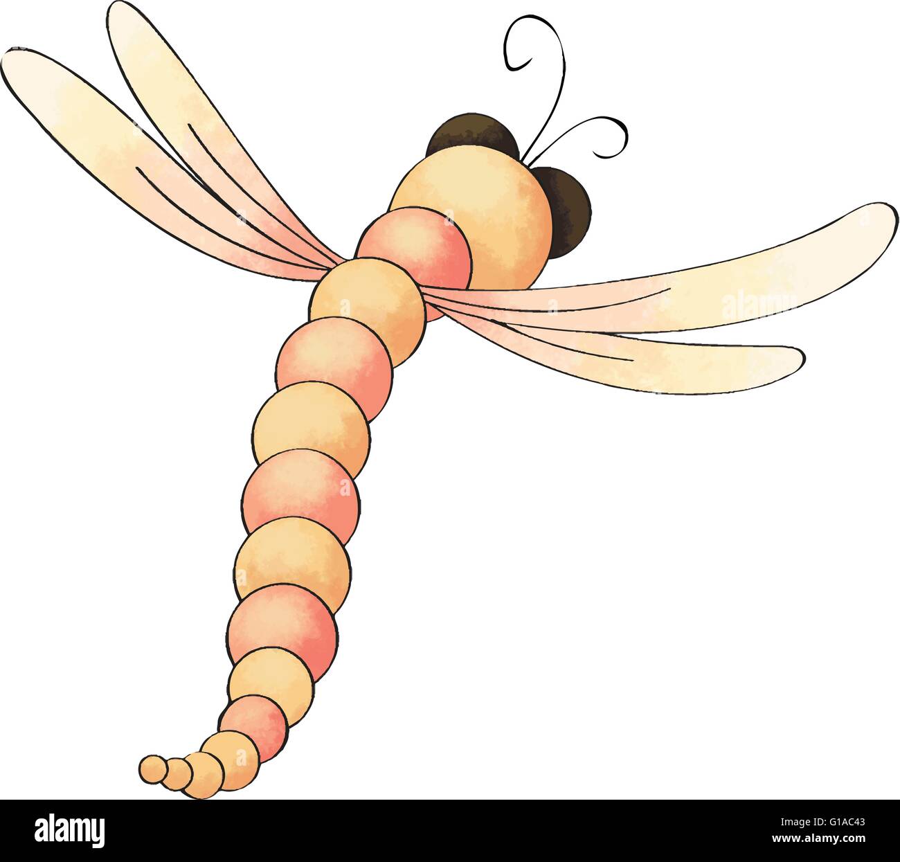 dragonfly, dragonflies, insects, bugs, critters, creatures, flying, fly, flies, spring, summer Stock Vector
