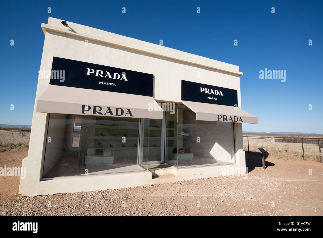 Prada Marfa, an art installation near Valentine, Texas Stock Photo - Alamy