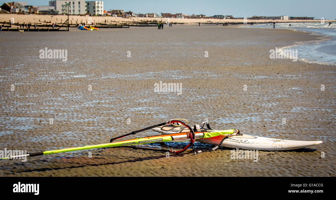 windsurf board on a beach Stock Photo Alamy