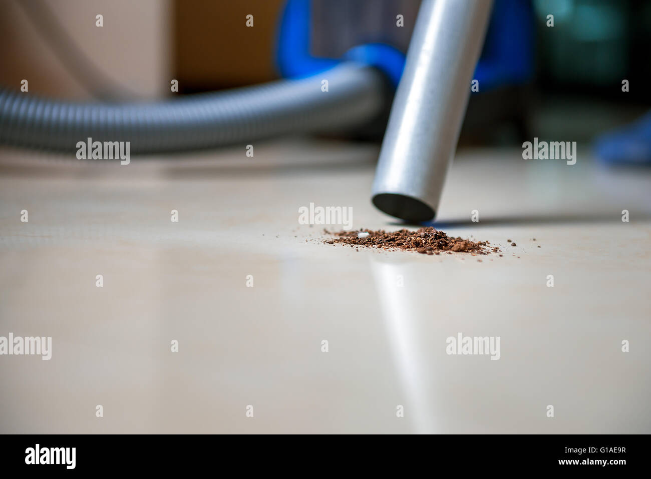 Modern vacuum cleaner to tidy up the living room Stock Photo Alamy