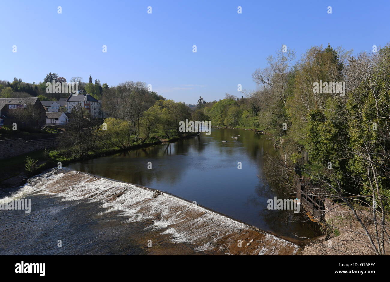 River Ericht Blairgowrie Scotland May 2016 Stock Photo Alamy