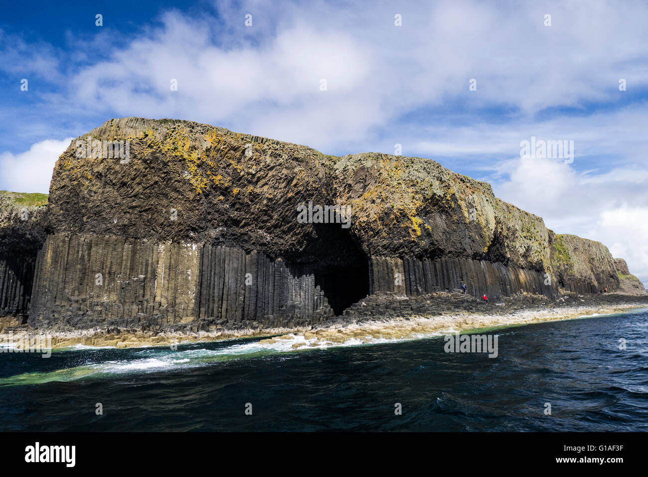 Fingal,s Cave, Isle of Staffa, Inner Hebrides, Scotland also known as An Uaimh Bhinn or' the melodious cave'. Stock Photo