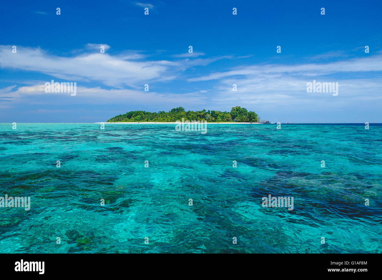 Sipadan island off the coast of Borneo Stock Photo