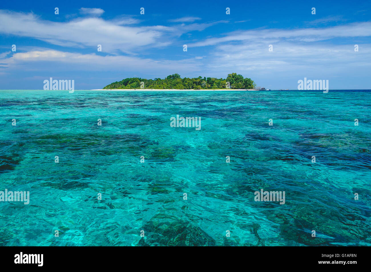 Sipadan island off the coast of Borneo Stock Photo