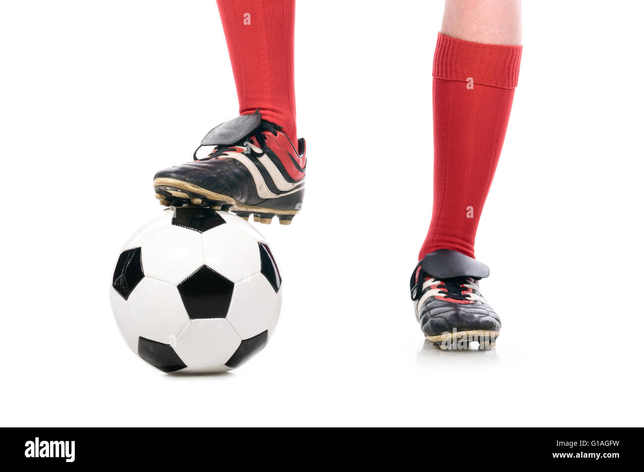 legs of soccer player Stock Photo Alamy