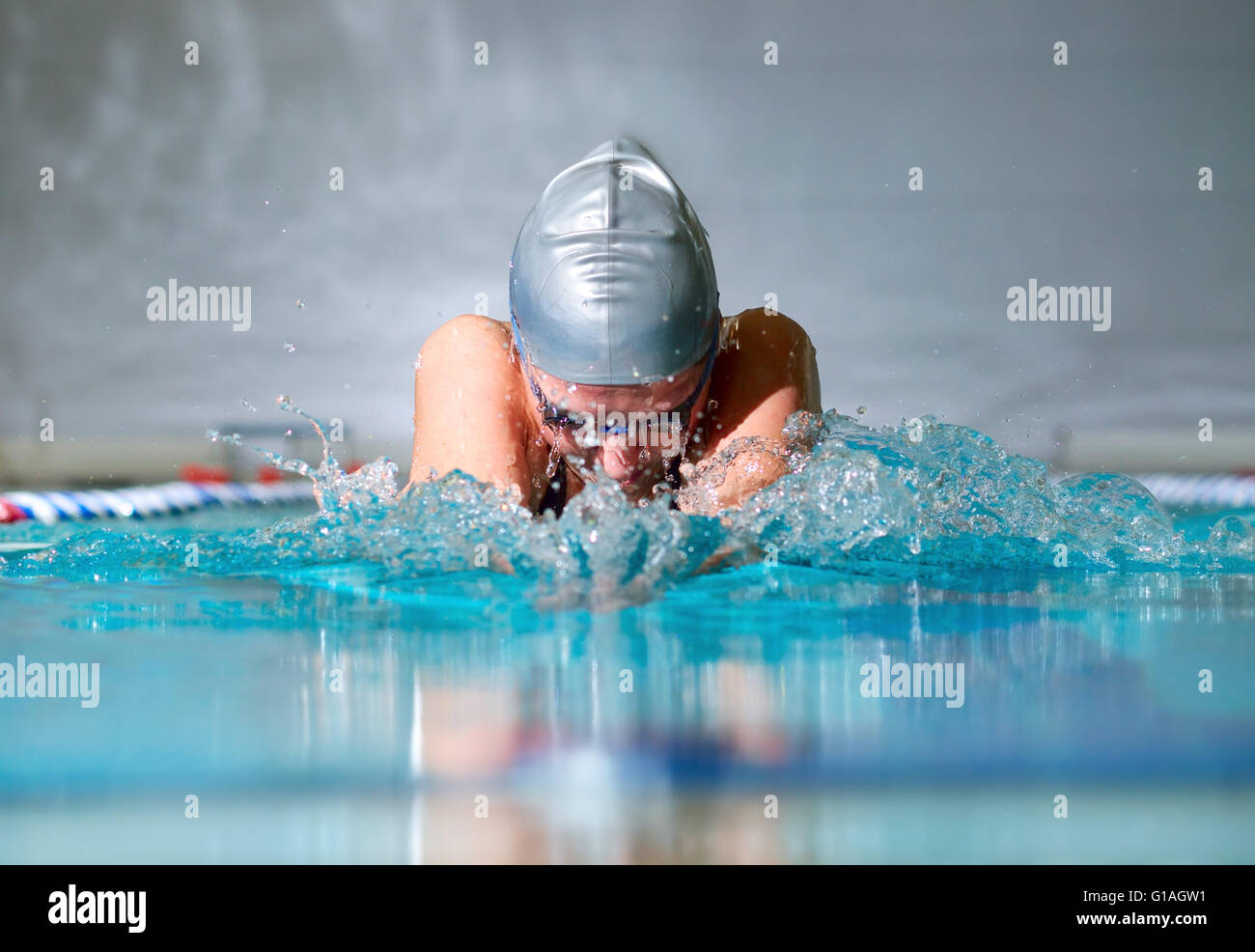 breaststroke Stock Photo