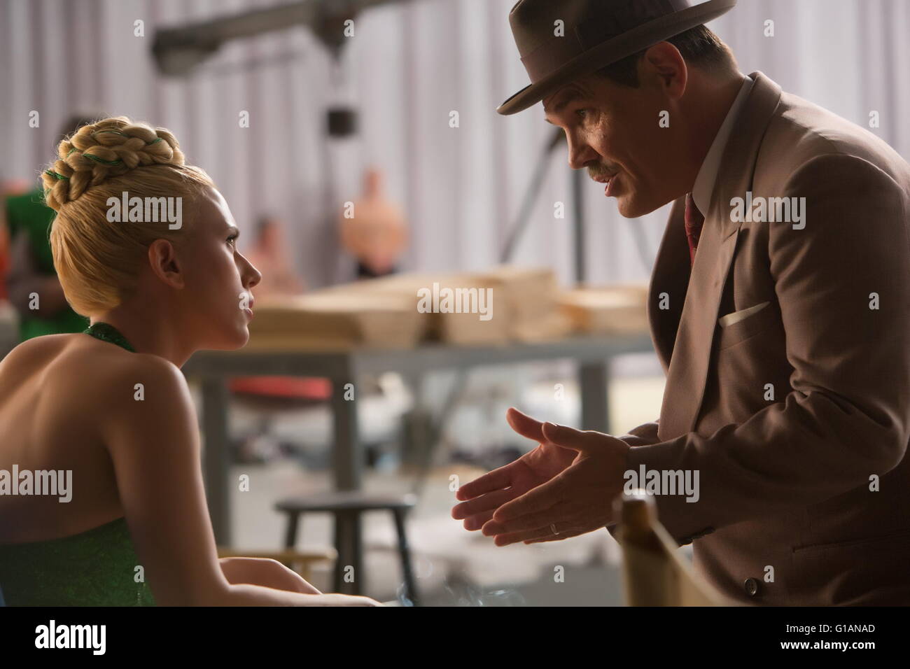 RELEASE DATE: February 5, 2016 TITLE: Hail, Caesar! STUDIO: Universal Pictures DIRECTOR: Ethan Coen, Joel Coen PLOT: A Hollywood fixer in the 1950s works to keep the studio's stars in line PICTURED: Josh Brolin, Scarlett Johansson (Credit: c Universal Pictures/Entertainment Pictures/) Stock Photo