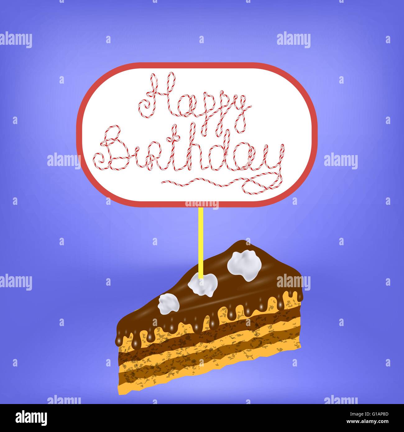 Sweet Cake Isolated Stock Vector Image & Art - Alamy