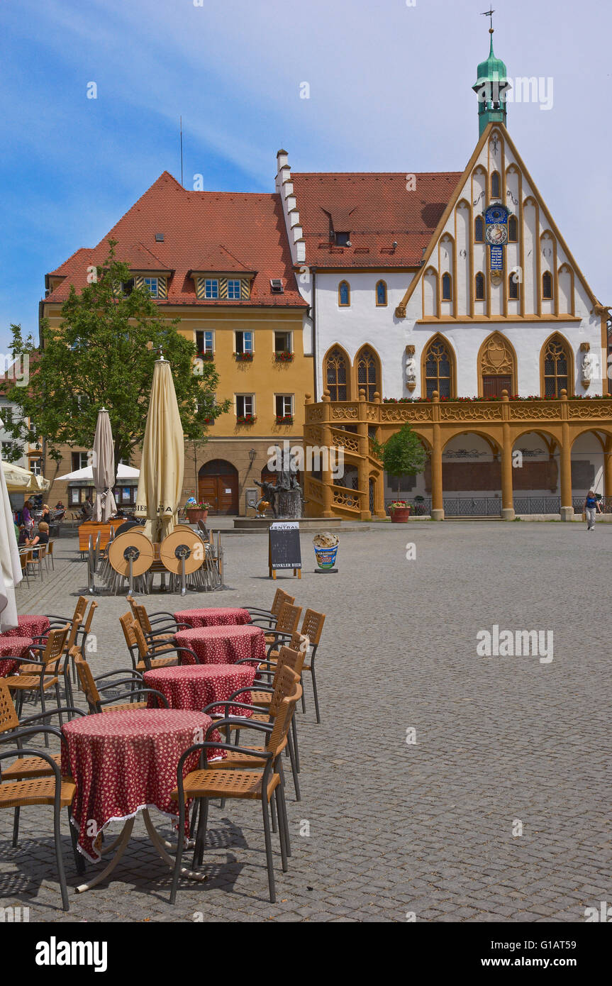 Amberg, Town hall, Marktplatz, Market Square, Upper Palatinate
