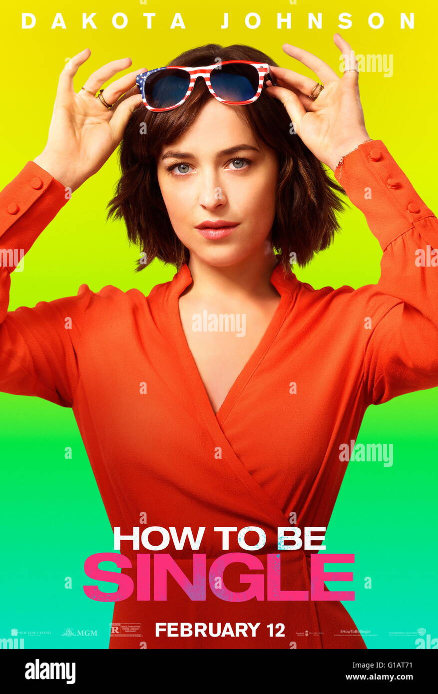 RELEASE DATE: February 12, 2016 TITLE: How To Be Single STUDIO: New Line Cinema DIRECTOR: Christian Ditter PLOT: There's a right way to be single, a wrong way to be single, and then...there's Alice. And Robin. Lucy. Meg. Tom. David. New York City is full of lonely hearts seeking the right match, be it a love connection, a hook-up, or something in the middle. Sleeping around in the city that never sleeps was never so much fun. PICTURED: Starring - Dakota Johnson, Rebel Wilson, Leslie Mann, Alison Brie (Credit: c New Line Cinema/Entertainment Pictures/) Stock Photo