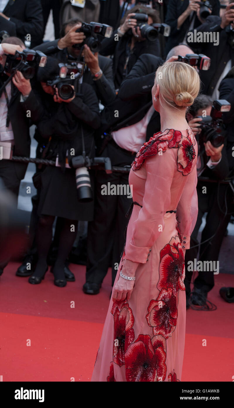 Cannes, France. 11th May, 2016. Actress Kirsten Dunst at the gala