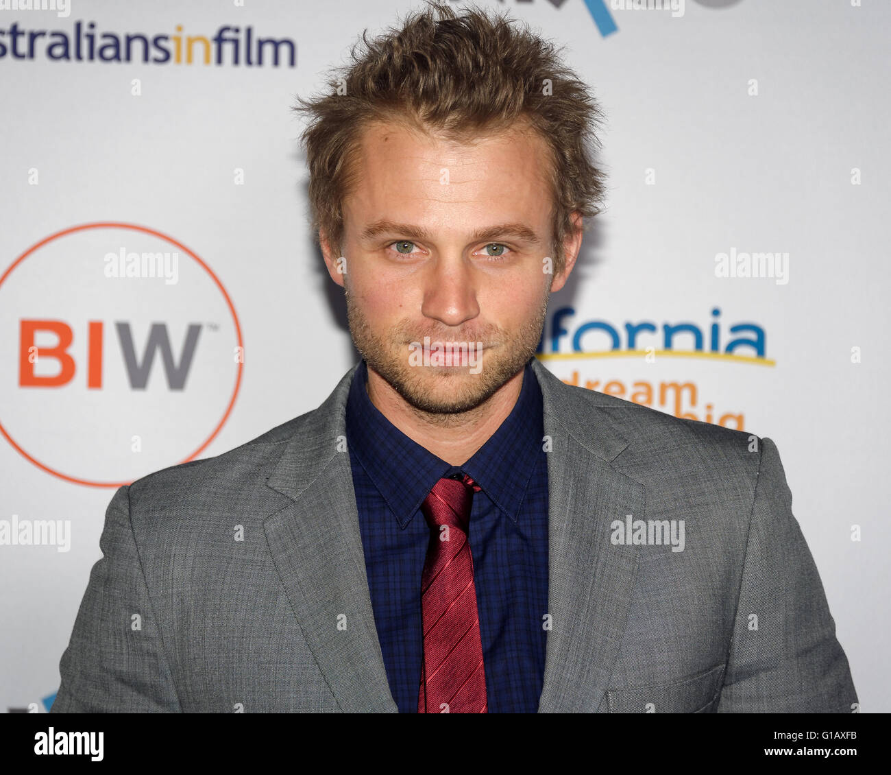Sydney, Australia. 11th May, 2016. Actor Matt Levett arrives for the eighth Annual Heath Ledger Scholarship for 2016. The event was attended by Heath's mother and sister, Sally Bell and Kate Ledger, Callie Hernandez, Damon Herriman, Matt Levett and Sophie Lowe. The winner will be announced on 1st June in Los Angeles Credit:  Hugh Peterswald/Pacific Press/Alamy Live News Stock Photo