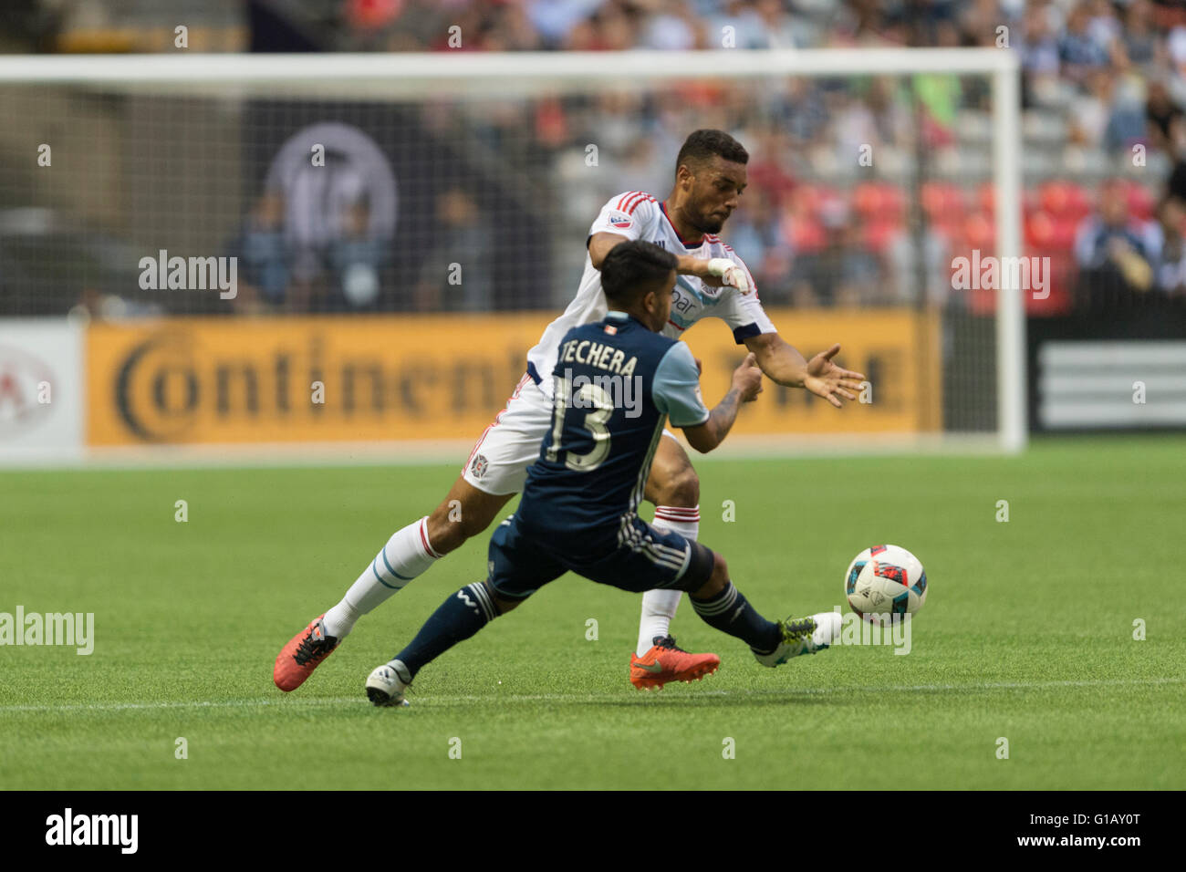 Vancouver whitecaps midfielder cristian techera 13 hires stock