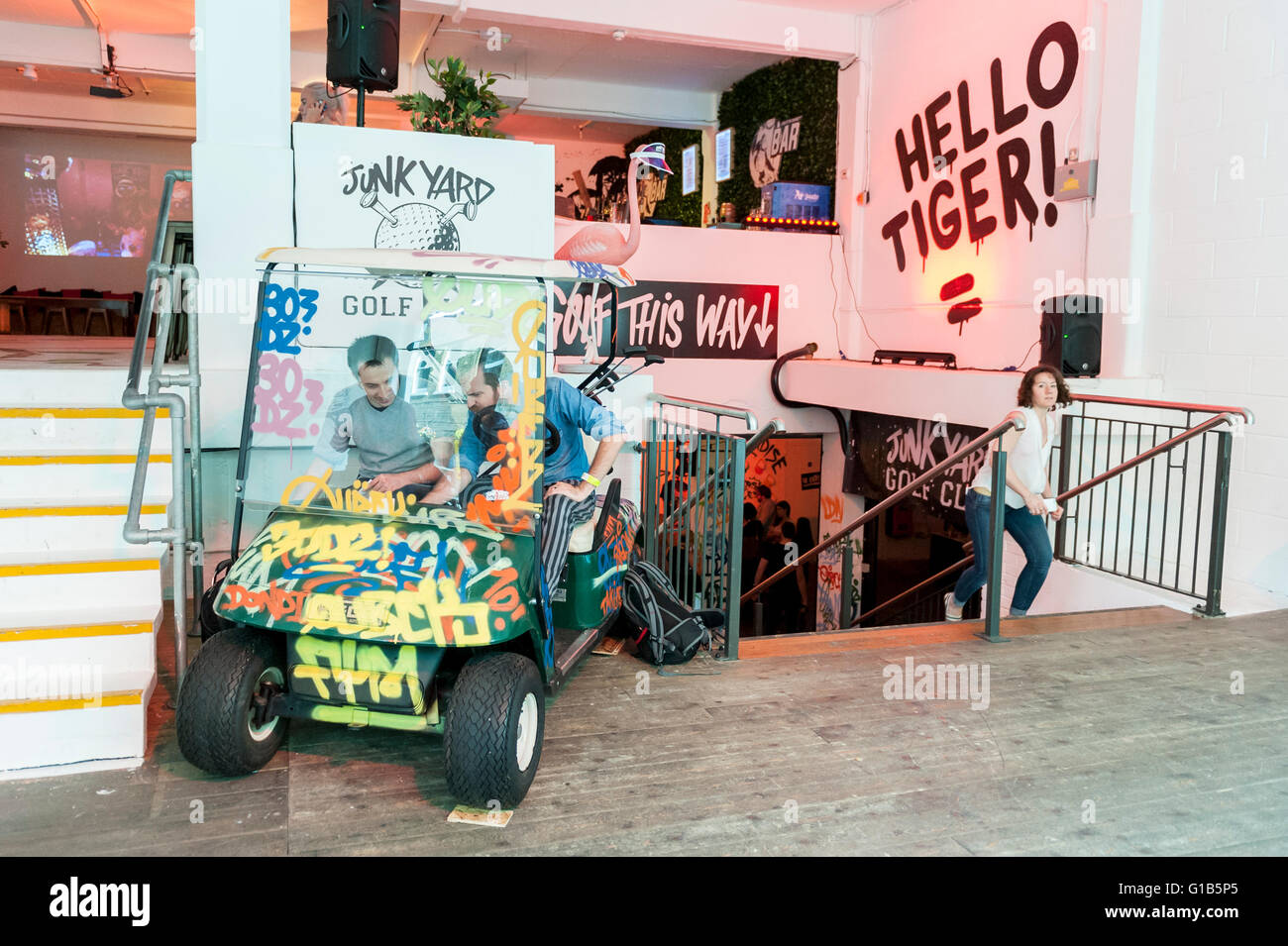Crazy golf cart hires stock photography and images Alamy