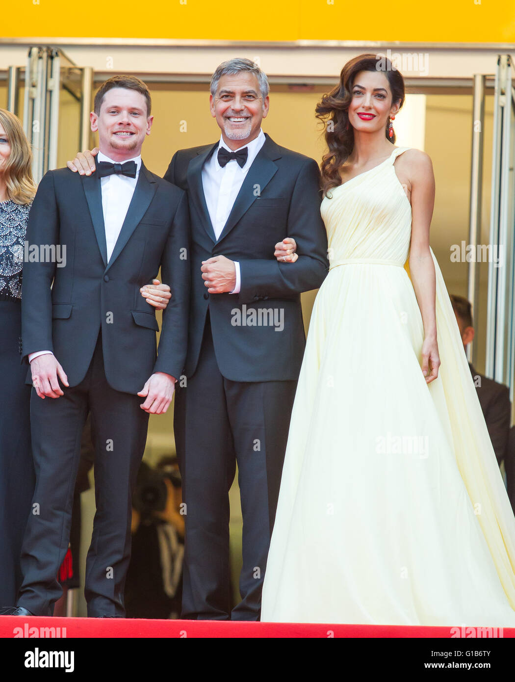 Cannes, France. 12th May, 2016. Jack O'connell, Amal Clooney