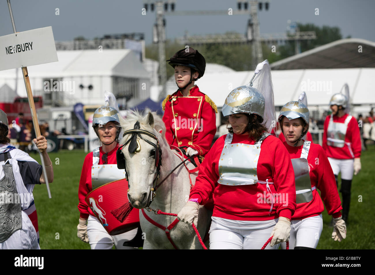 Royal Windsor Horse Show 2016. Competitors in The Riding for the Disabled Fancy Dress '60 Glorious Years'. Stock Photo