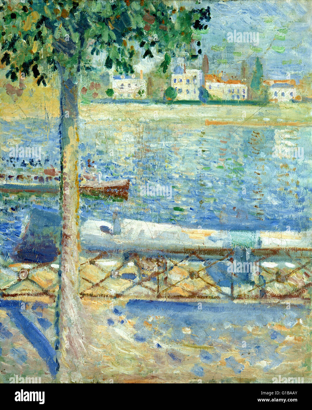 Edvard Munch - The Seine at Saint-Cloud - The Munch Museum, Oslo Stock Photo