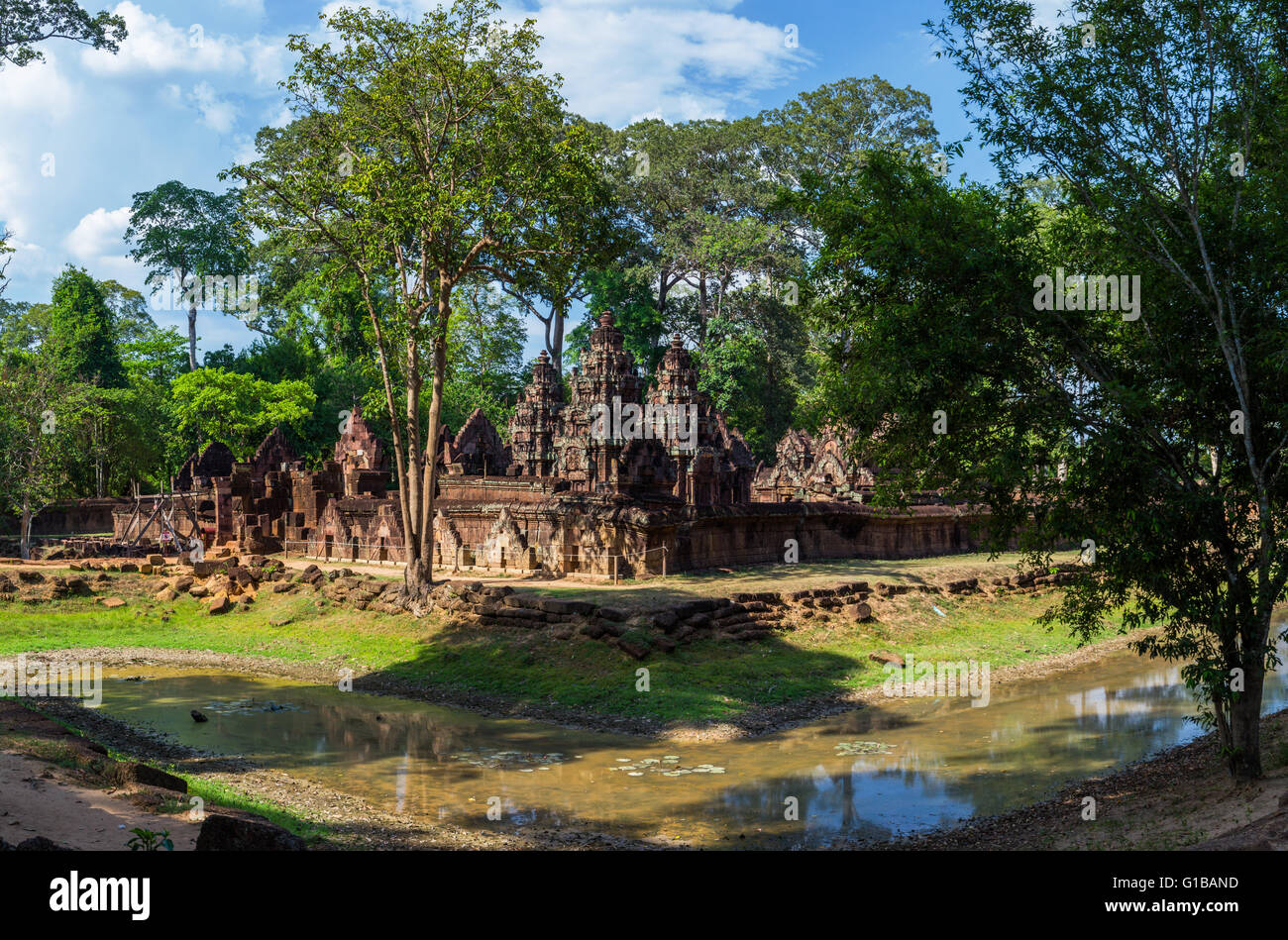 Banteay Srei or Lady Temple at Siem Reap Cambodia Stock Photo