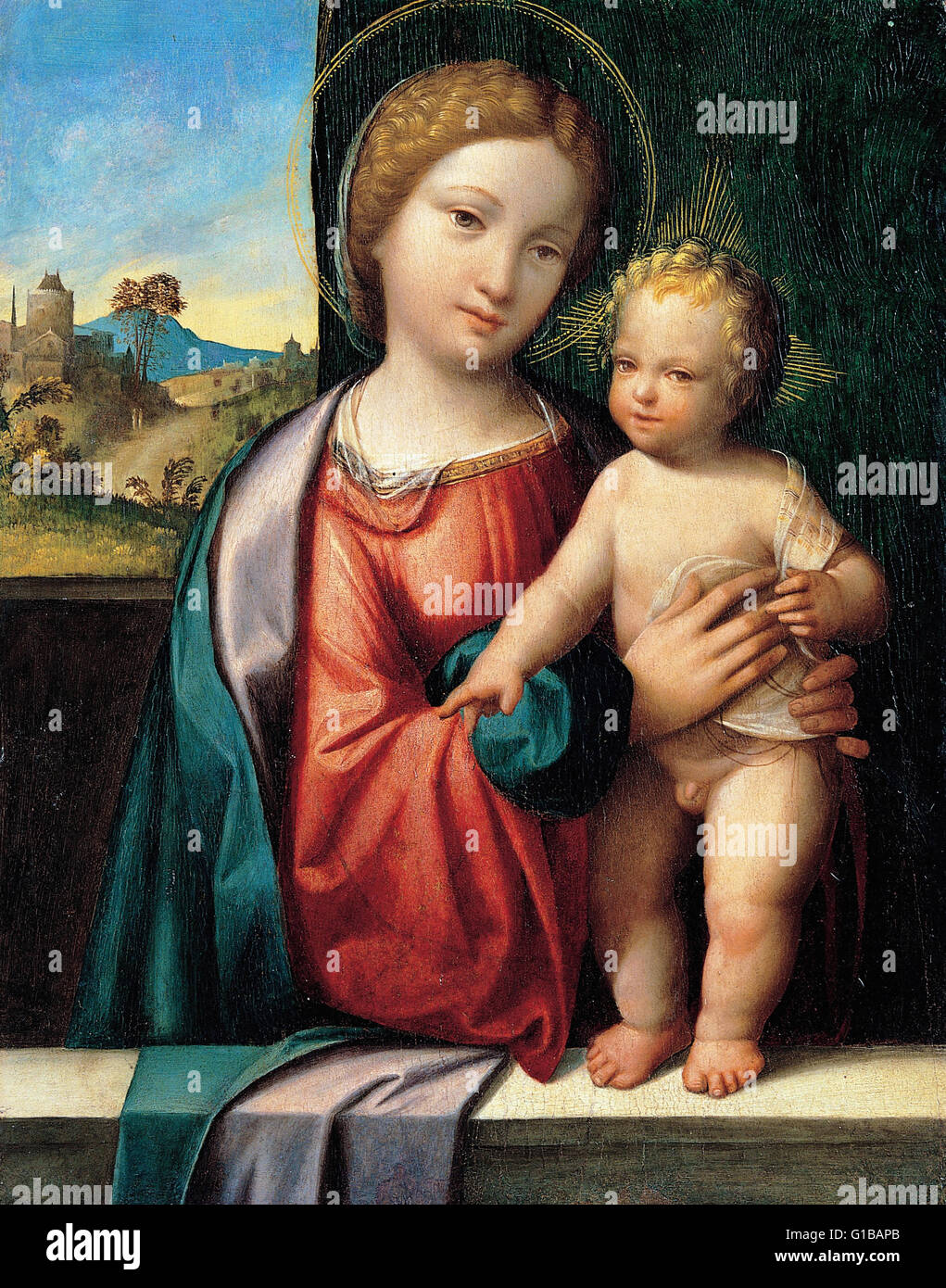 Garofalo Madonna with the Child Musei Capitolini Roma Stock Photo