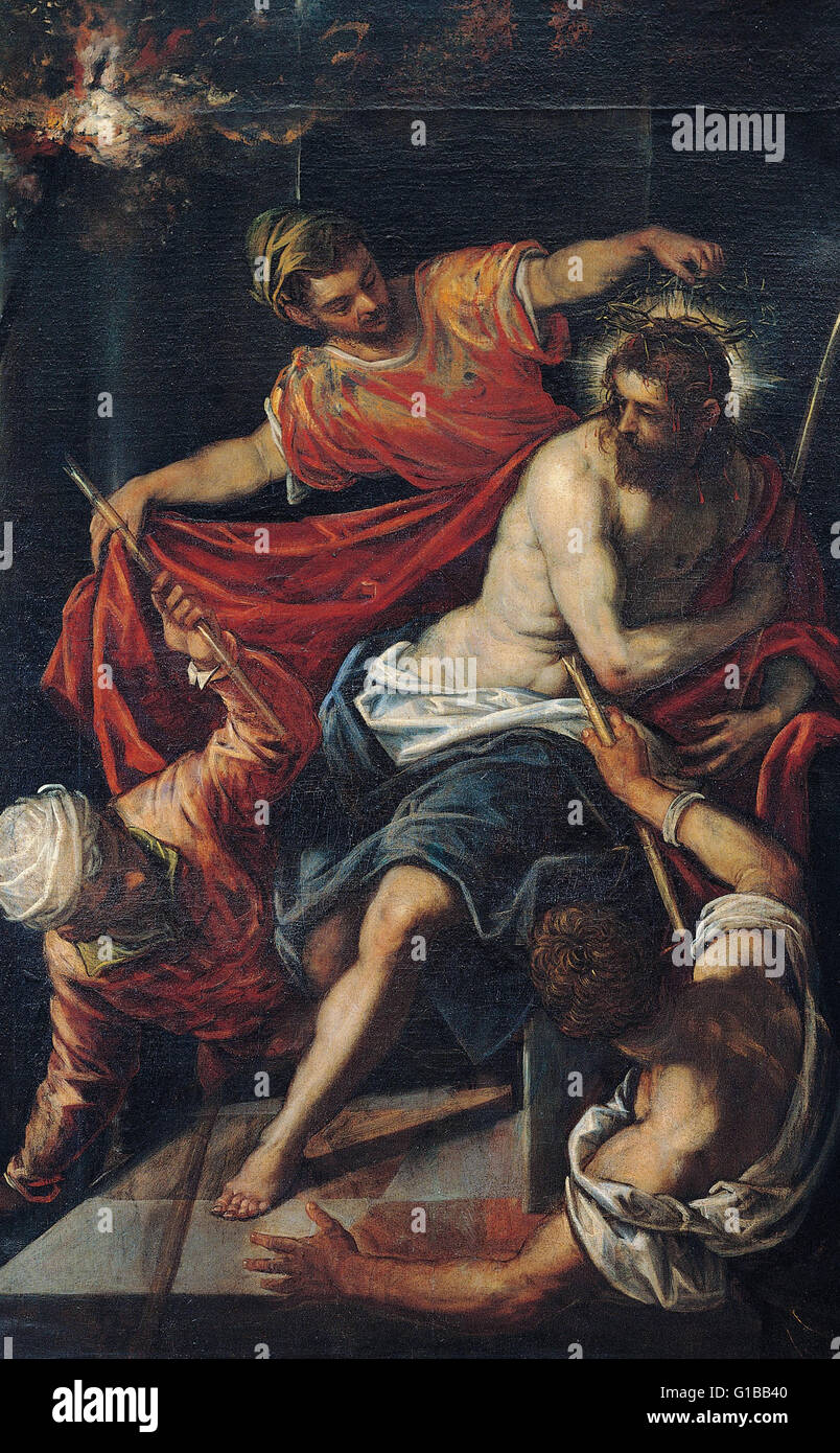 Tintoretto - The Flagellation - Musei Capitolini Roma Stock Photo