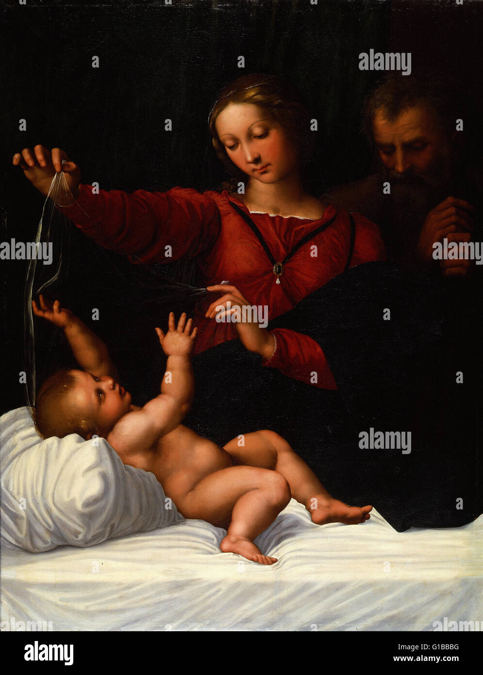 Raphael Workshop - The Holy Family - The Morgan Library Stock Photo