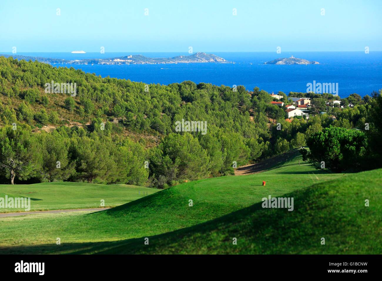 France, Var, Saint Cyr sur Mer, Golf Fregate Stock Photo Alamy