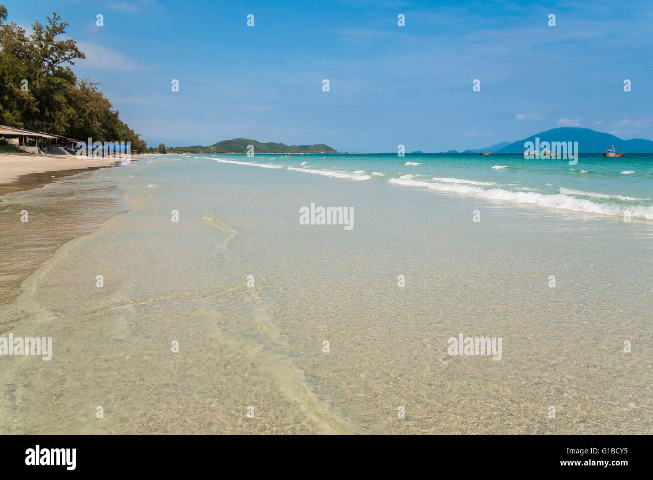 Vietnam, Khanh Hoa province, near Nha Trang, the Doc Let beach Stock Photo