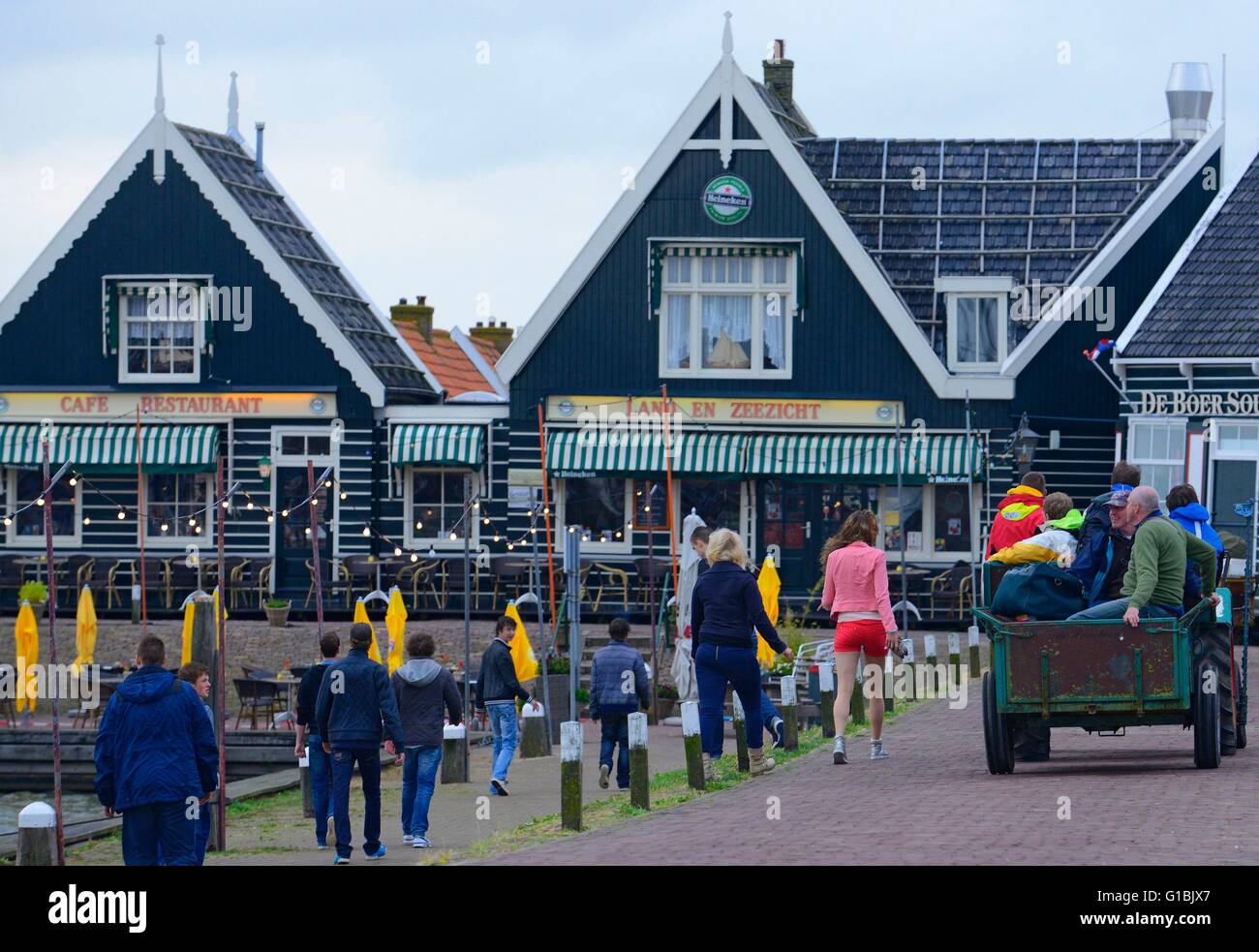 Netherlands, Holland, Waterland Marken, a fishing village Stock Photo