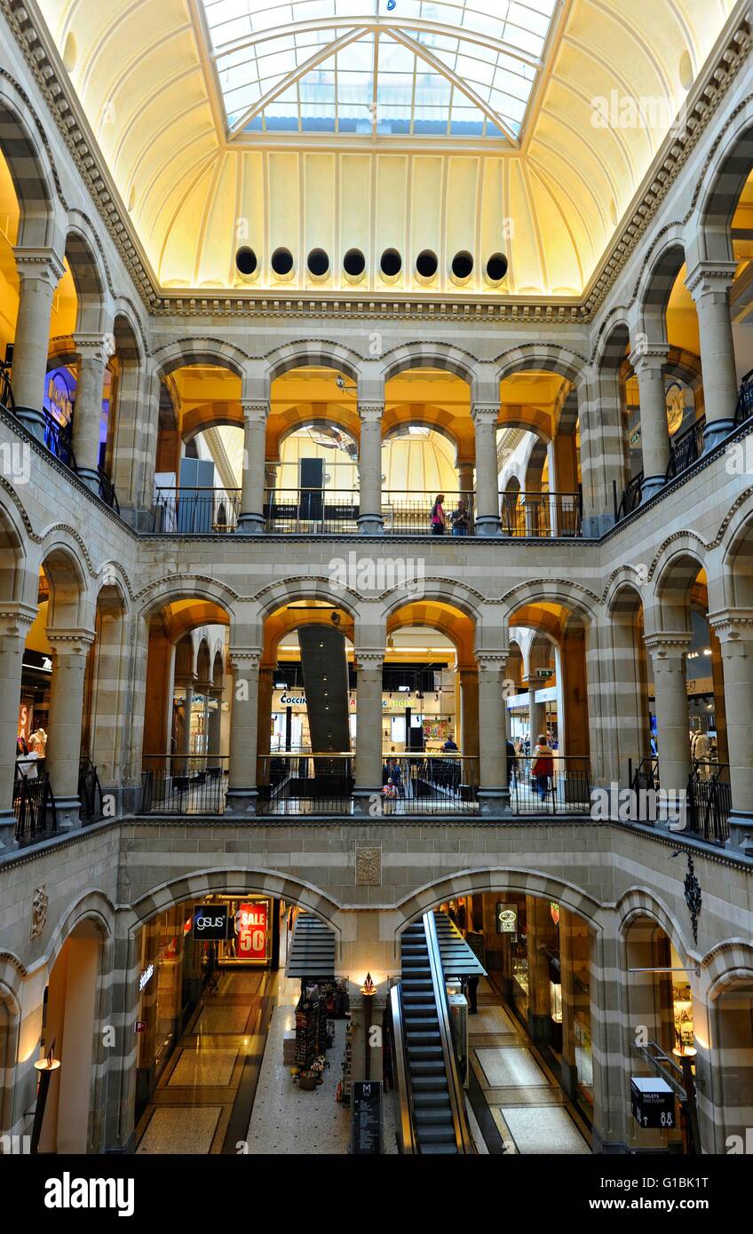 Netherlands, Holland, Amsterdam, Magna Plaza Mall, inside the mall Stock Photo