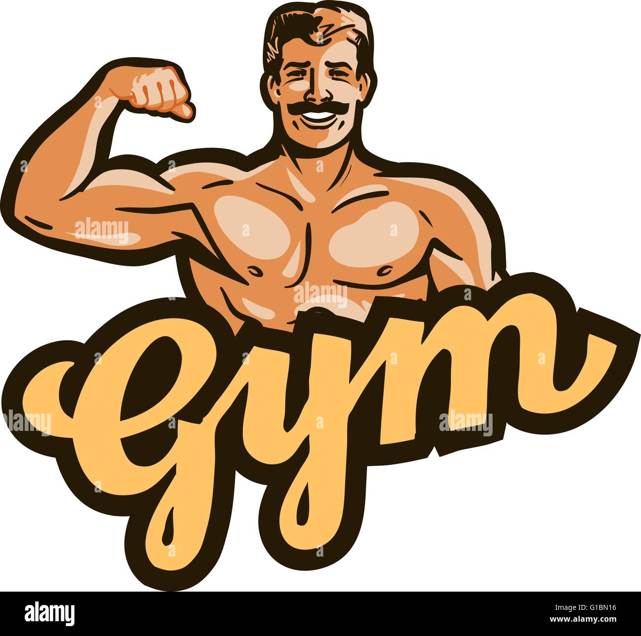 gym vector logo. sport, fitness or bodybuilding icon Stock Vector Image ...