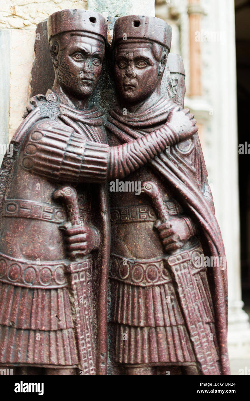Europe, Italy, Venice, St Marks Square, The Tetrarchs statue Stock Photo