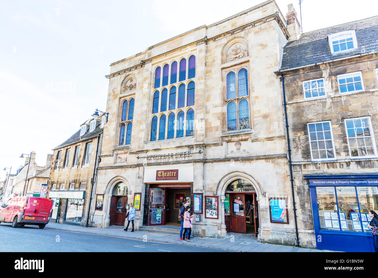 Stamford corn exchange theatre company building exterior town