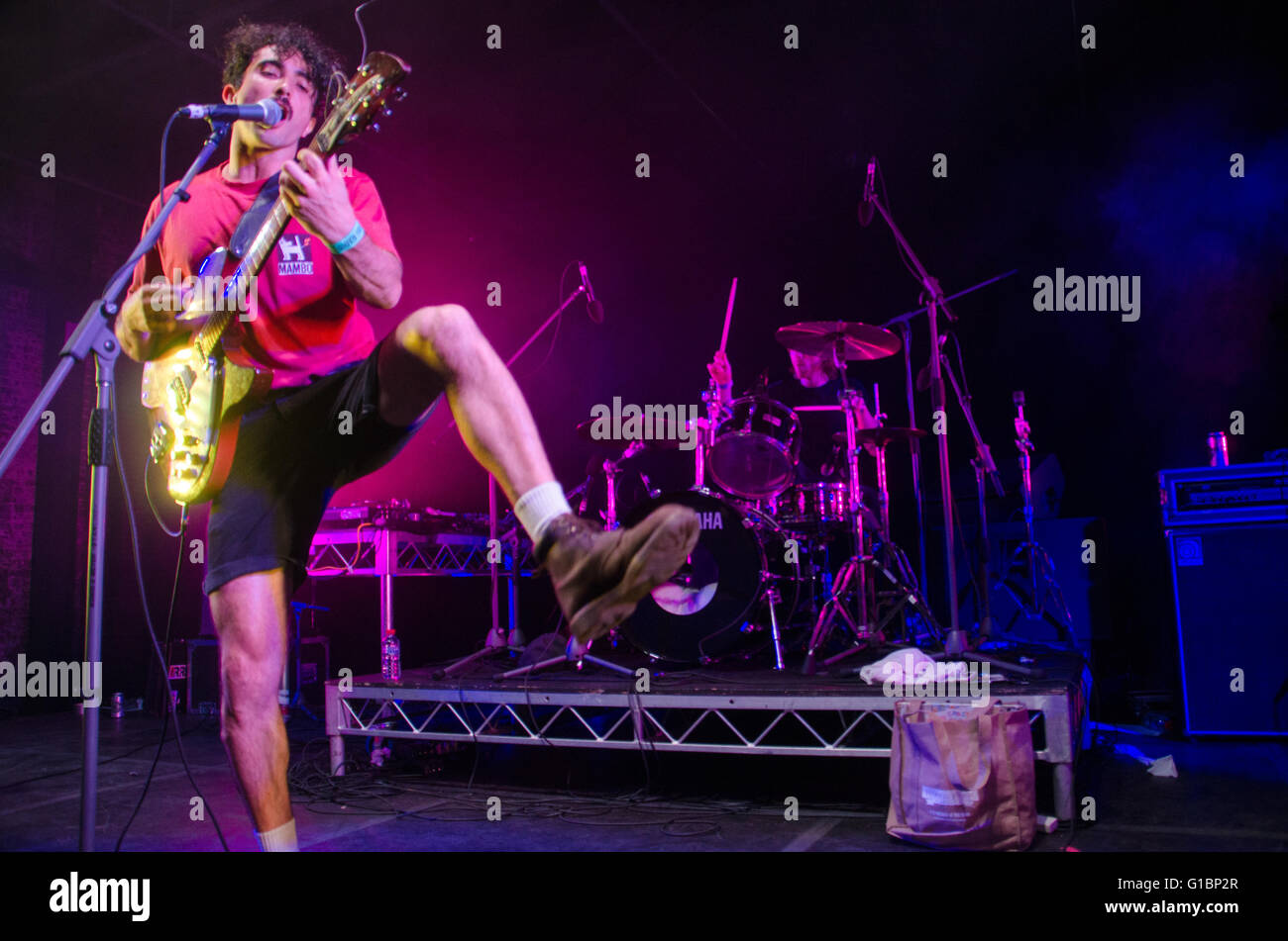 Sydney, Australia - 10th January 2016: Palms performing at the 2016 FBI SMACS Music Festival which took place at the Carriageworks in Redfern. Stock Photo