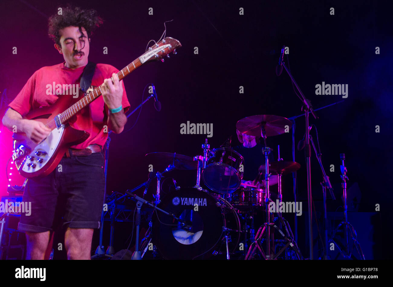 Sydney, Australia - 10th January 2016: Palms performing at the 2016 FBI SMACS Music Festival which took place at the Carriageworks in Redfern. Stock Photo