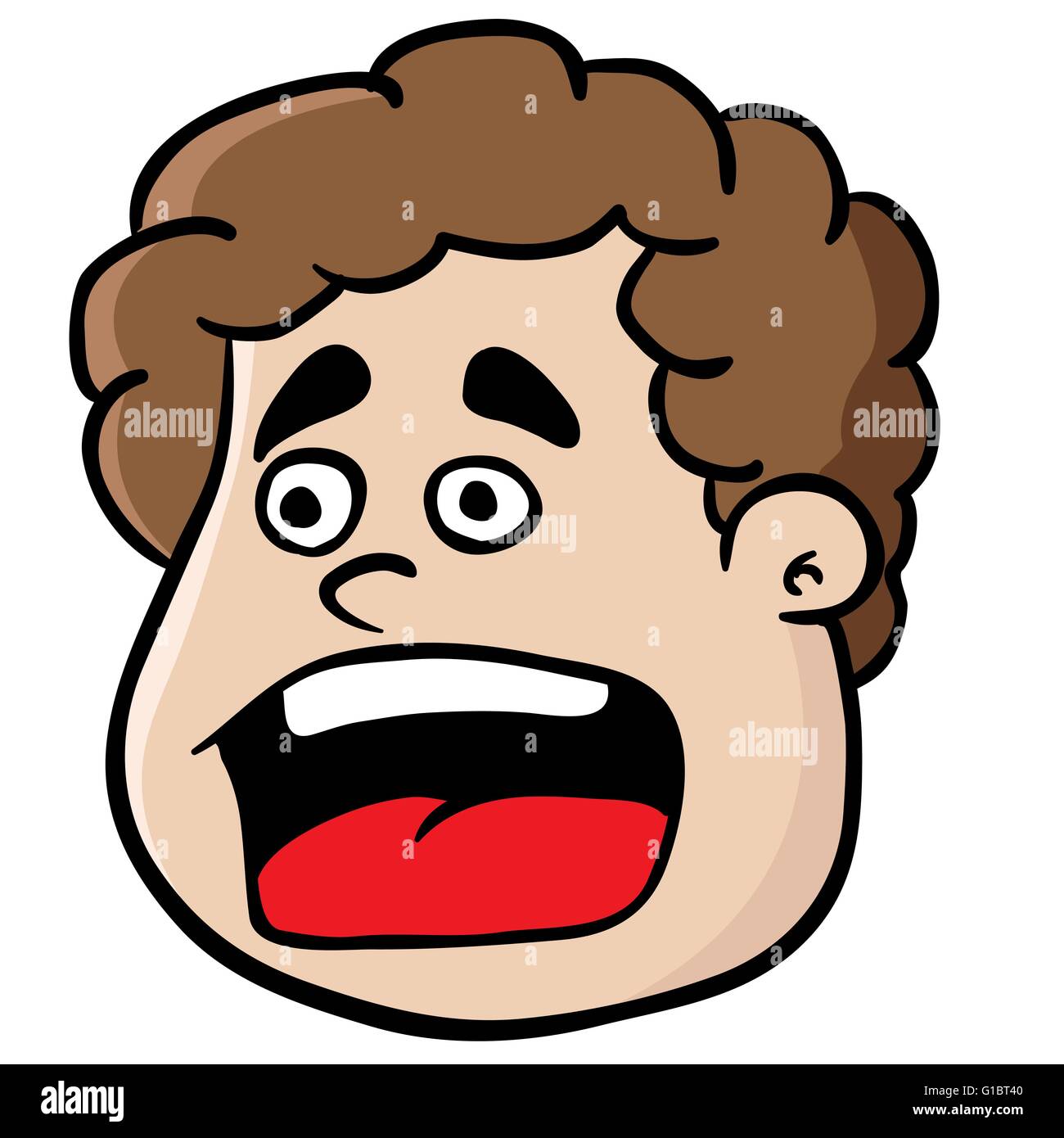 fat boy screaming cartoon Stock Vector Image & Art - Alamy
