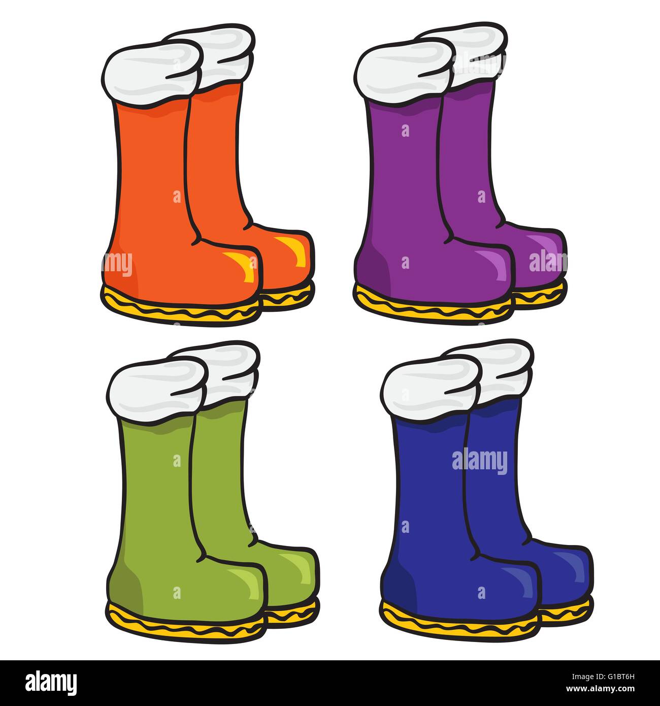 Cartoon Rubber Boots High Resolution Stock Photography and Images Alamy