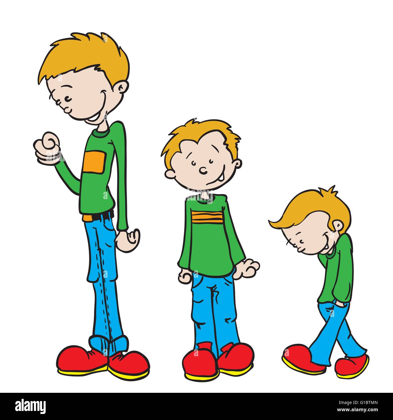 little boy growing up Stock Vector Image & Art - Alamy