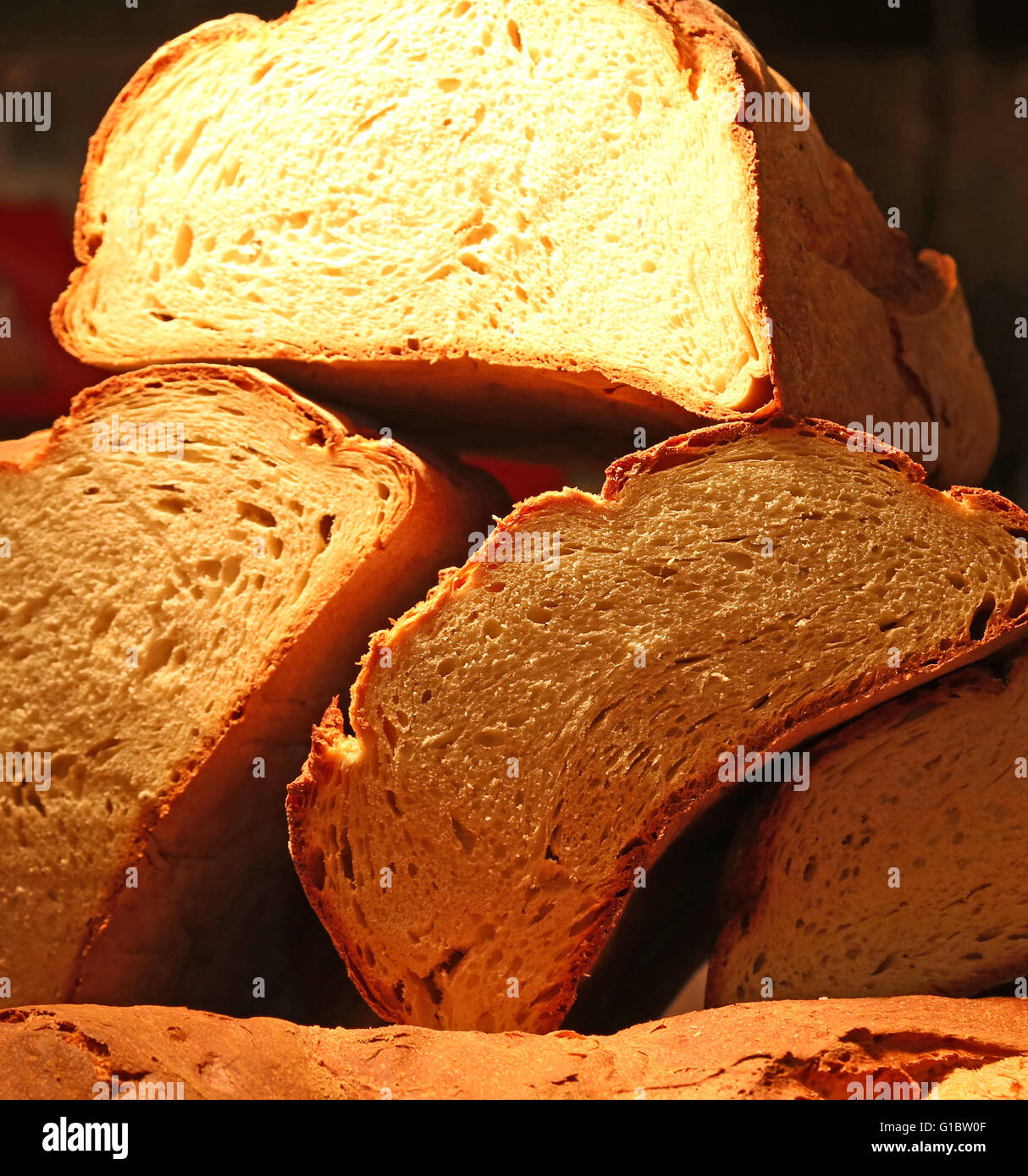 fragrant freshly baked bread from the Italian Baker Stock Photo Alamy