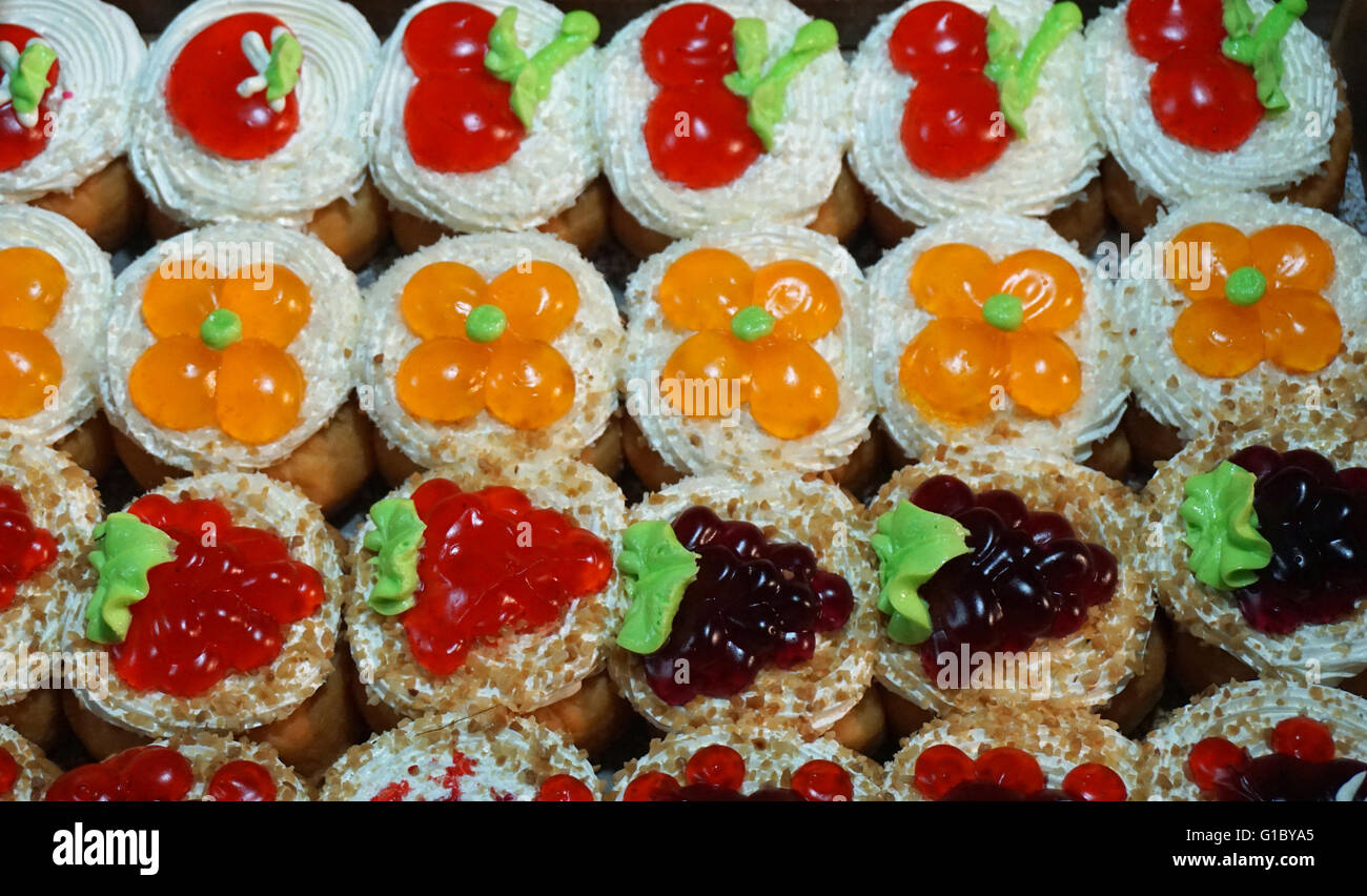 traditional asian street food with sweet cookies Stock Photo - Alamy
