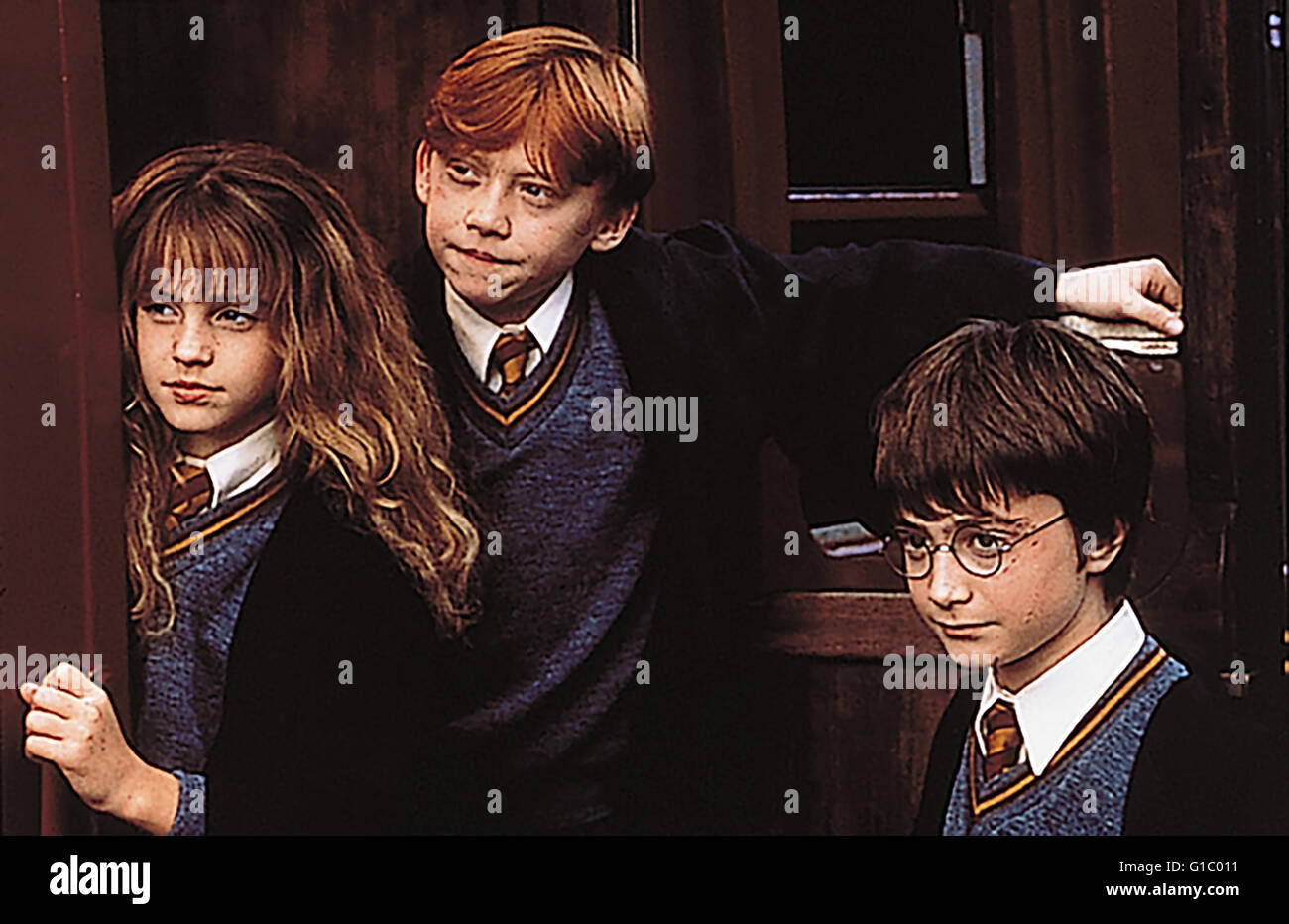 Harry Potter und der Stein der Weisen" / Daniel Radcliffe / Emma Watson /  Rupert Grint / Harry Potter Complete Collection Jahre - / Harry Potter  Zauberer Collection Stock Photo - Alamy