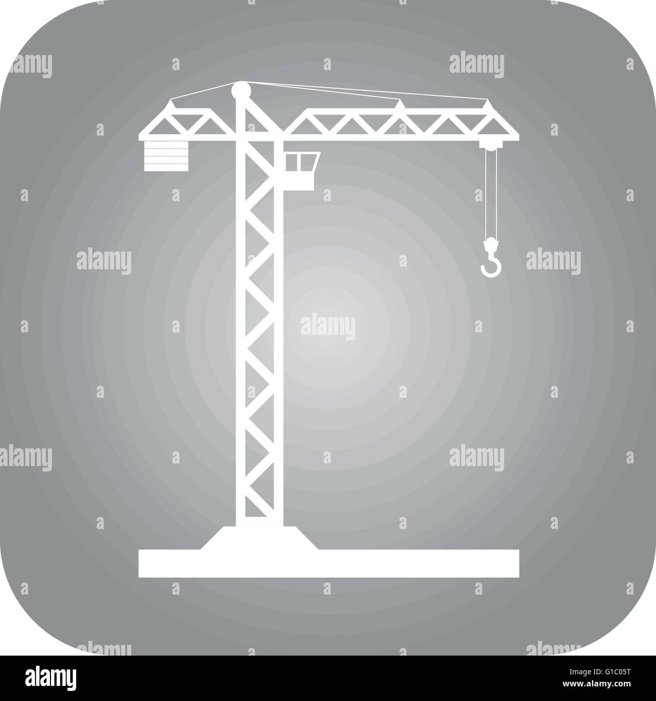Building Tower crane icon - vector Stock Vector Image & Art - Alamy