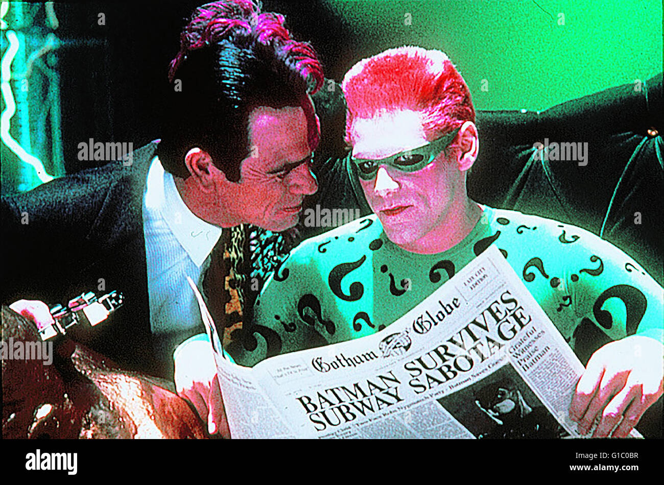 Batman Forever / Tommy Lee Jones / Jim Carrey Stock Photo - Alamy
