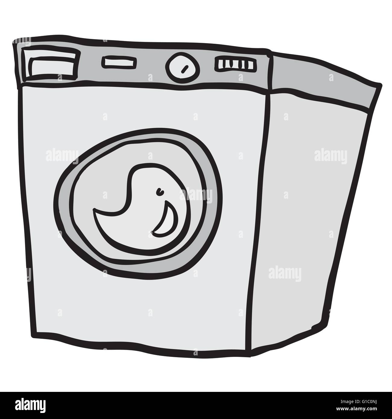 How to draw a Washing Machine step by step - YouTube