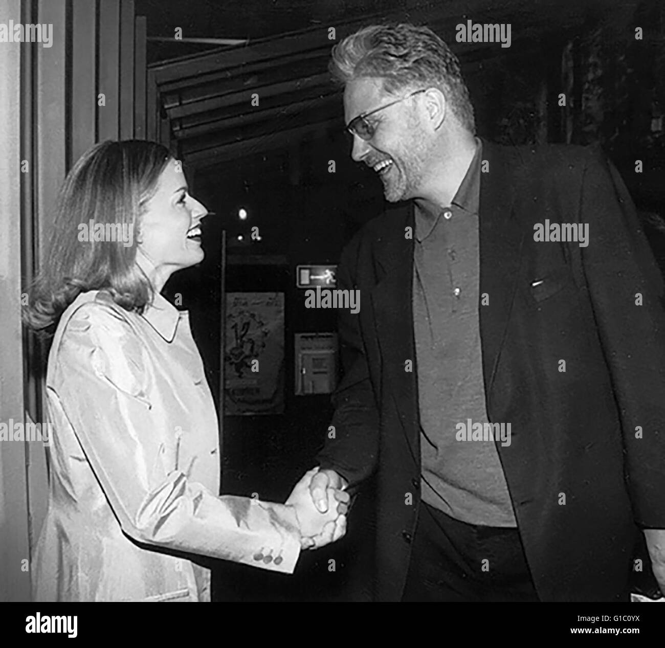 Shue, Elisabeth / Jürgen Fabritius (Gf. Zeise-Kino) / Sondervorführung 'Leaving Las Vegas', Stock Photo