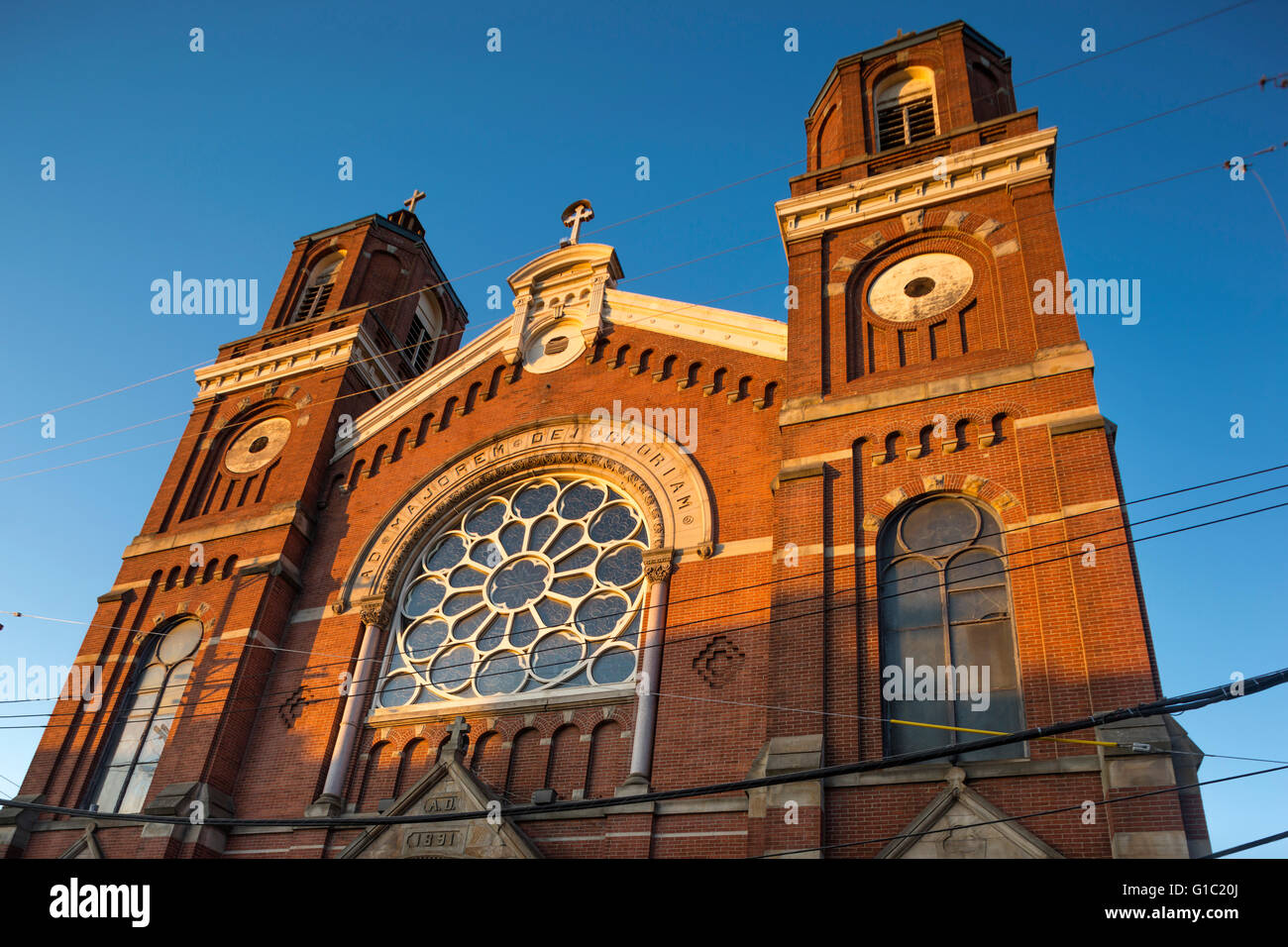 SAINT STANISLAUS KOSTKA POLISH ROMAN CATHOLIC CHURCH STRIP DISTRICT DOWNTOWN PITTSBURGH PENNSYLVANIA USA Stock Photo