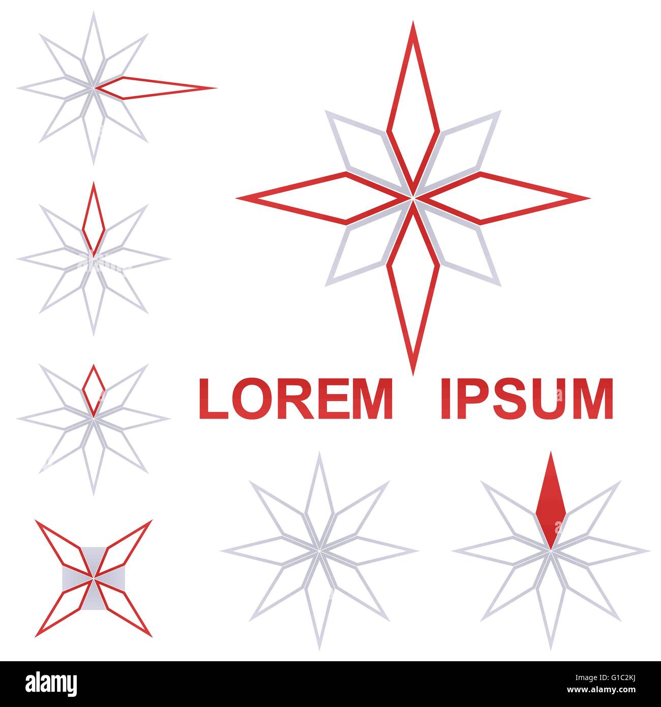 Star logo vector design set Stock Vector Image & Art - Alamy