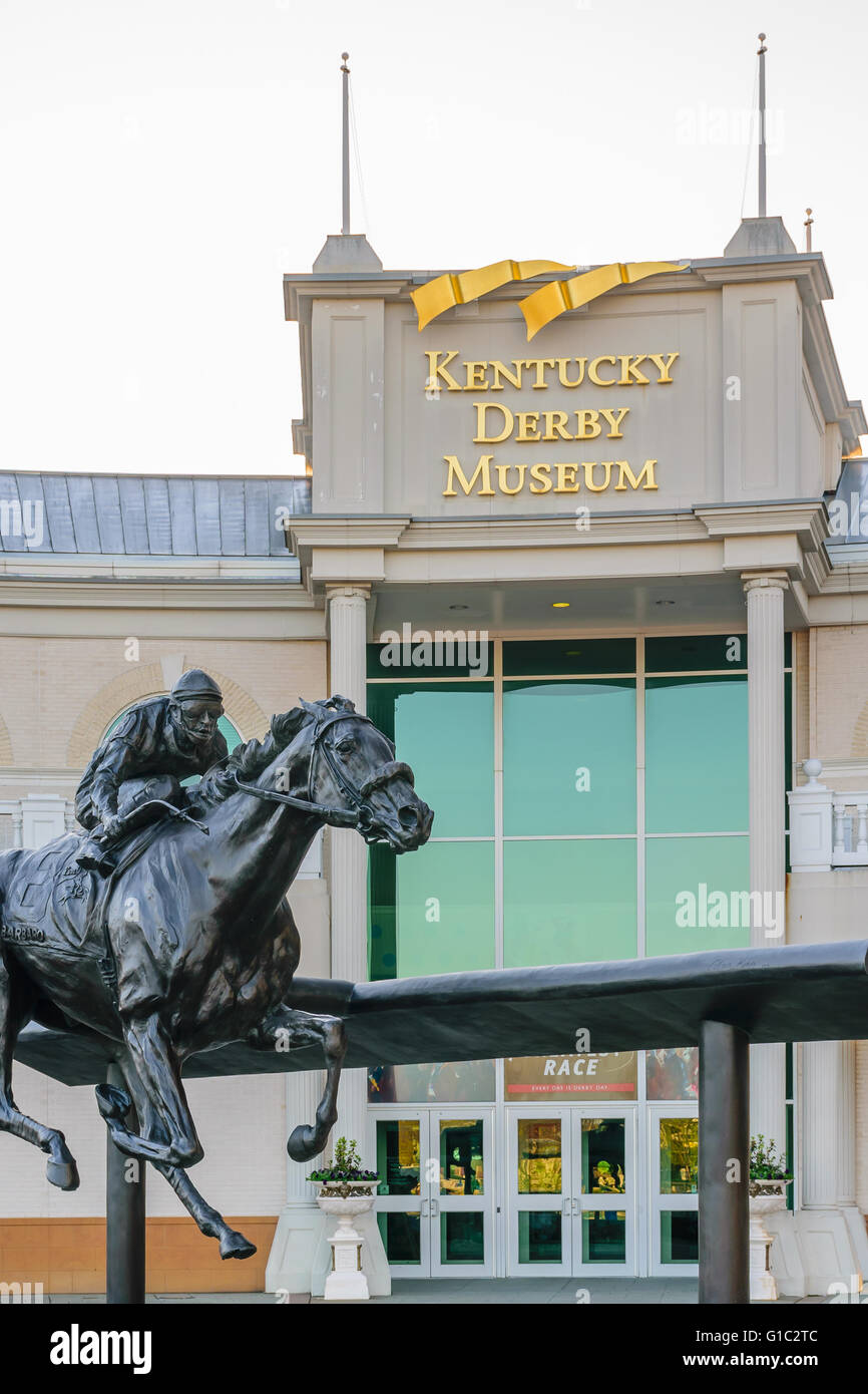 Louisville, Kentucky, USA - April 4, 2016. Kentucky Derby Museum at Churchhill Downs Louisville Kentucky Stock Photo